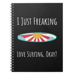 Cuaderno Funny Surfing Gifts Surfboard Surfer Summer Ocean