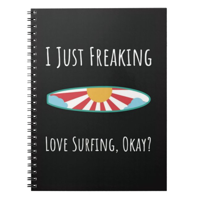 Cuaderno Funny Surfing Gifts Surfboard Surfer Summer Ocean (Frente)