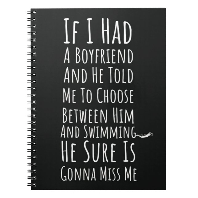 Cuaderno Funny Swimming Women Gifts Swimmer For Her Girls (Frente)