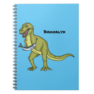 Cuaderno Funny T rex dinosaur ilustracion