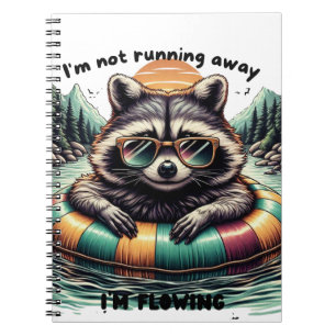 Cuaderno Funny T-shirt with a relaxed raccoon – “I'm not ru