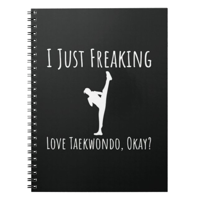 Cuaderno Funny Taekwondo Gifts Martial Art TKD Sports Lover (Frente)
