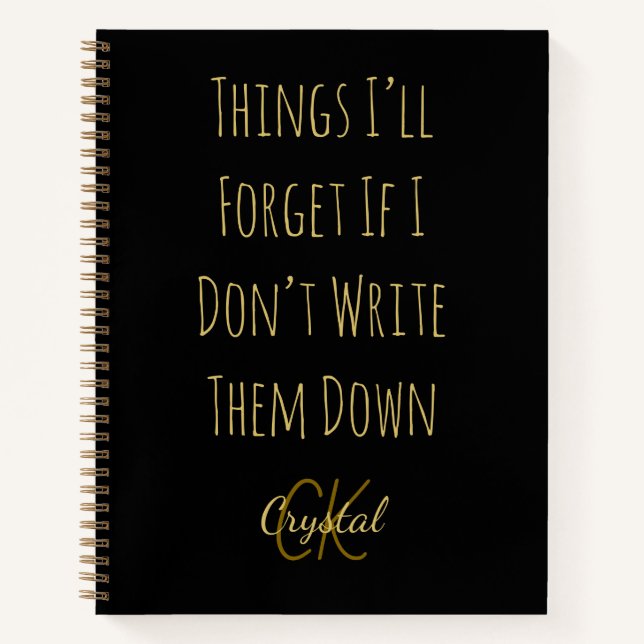 Cuaderno Funny Things I’ll Forget If I Dont Write Them Down