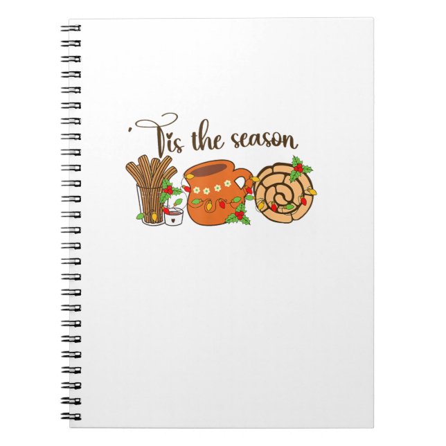 Cuaderno Funny Tis The Season Mexican Christmas Latino Cute (Frente)