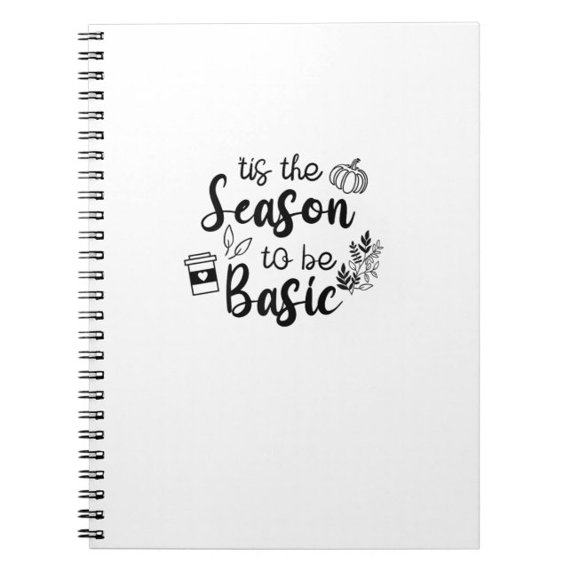 Cuaderno Funny Tis The Season To Basic Fall Pumpkin Spice (Frente)