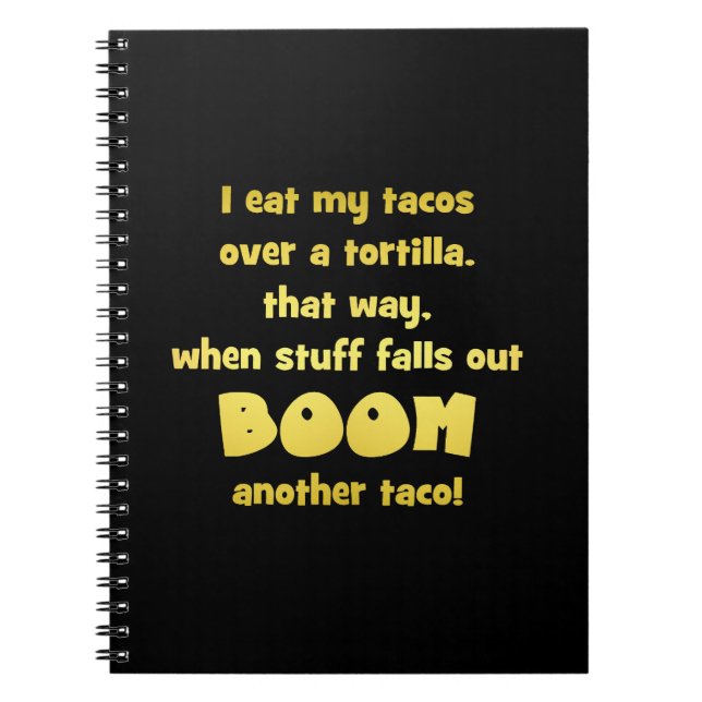 Cuaderno Funny Tortilla Boom Chiste (Frente)