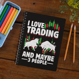 Cuaderno Funny Trading Quote Bull & Candlestick Daytrading