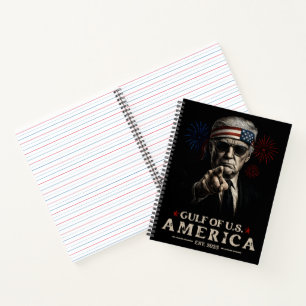 Cuaderno Funny Trump Golfo De Estados Unidos 2025 4 De Juli