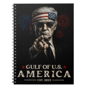 Cuaderno Funny Trump Golfo De Estados Unidos 2025 4 De Juli