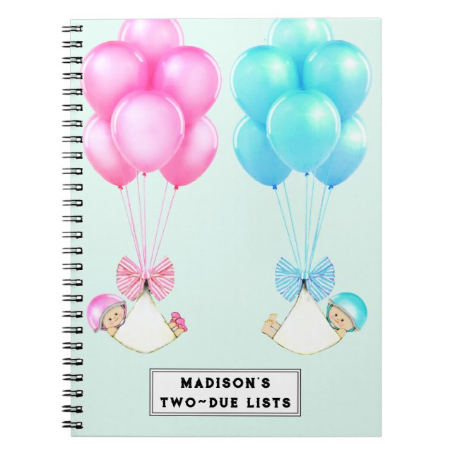Cuaderno Funny Twins Pregner Planner (Frente)