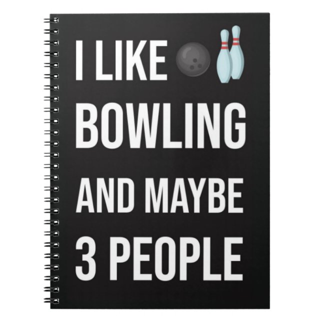 Cuaderno Funny Unique Gifts For Bowlers Bowling Sport Cool (Frente)