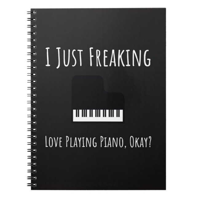Cuaderno Funny Unique Gifts For Piano Players Pianist Lover (Frente)