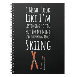 Cuaderno Funny Unique Gifts For Skiers Skiing Winter Sports