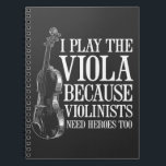 Cuaderno Funny Viola Player porque los violinistas necesita<br><div class="desc">Regalo de la orquesta Music Lover para músico. Funny Viola Player porque los violinistas también necesitan héroes.</div>