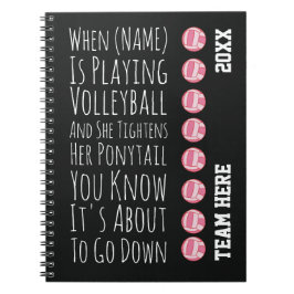 Cuaderno Funny Volleyball Team Player Gifts For Her Girls
