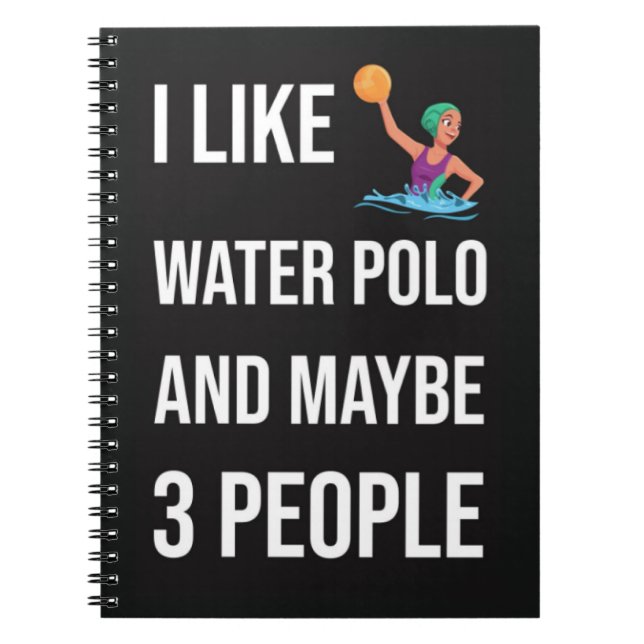 Cuaderno Funny Waterpolo Gifts Jugador Sport Humor Fan (Frente)