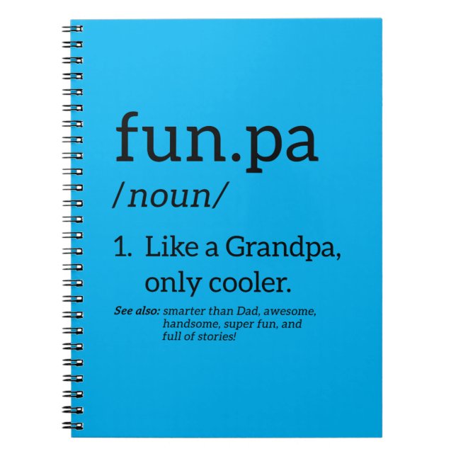 Cuaderno Funpa Como Un Abuelo Sólo Cooler (Frente)