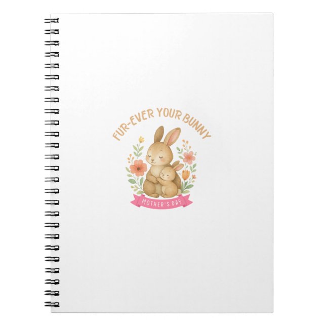 Cuaderno Fur-ever Tu Conejo Día de la Madre (Frente)