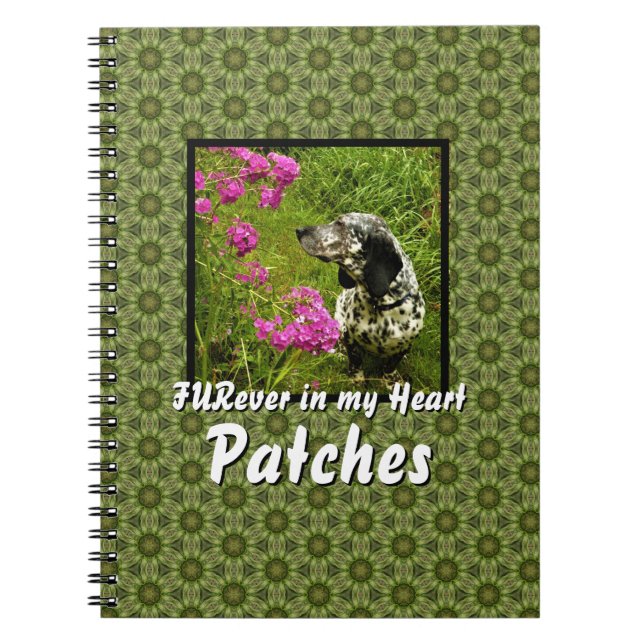 Cuaderno FURever In My Heart Green Pattern Mascota Template (Frente)