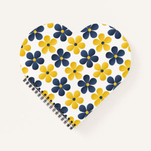 Cuaderno Fusión floral: diseño de fondo vibrante