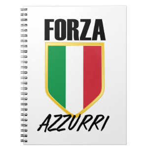 Cuaderno Fútbol Bandera de Forza Azzurri
