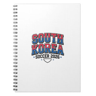 Cuaderno Fútbol Corea del Sur 2026 Fútbol Negrita País Tipo
