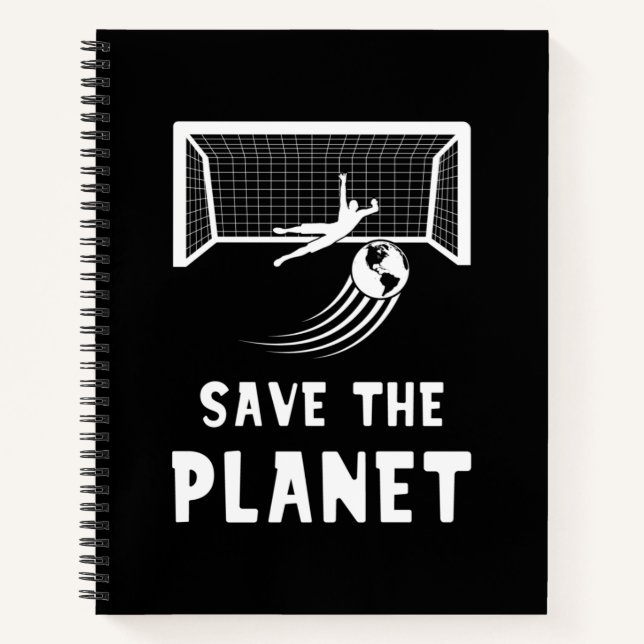 Cuaderno Fútbol Día de la Tierra Salvar el Planeta (Anverso)