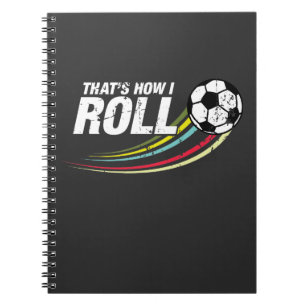 Cuaderno Fútbol - éste es cómo ruedo idea del regalo del