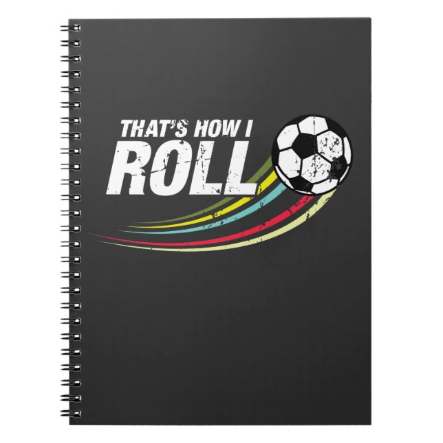 Cuaderno Fútbol - éste es cómo ruedo idea del regalo del (Frente)
