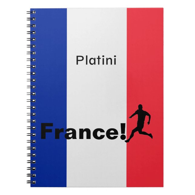 Cuaderno Fútbol Francia, personalizable (Frente)