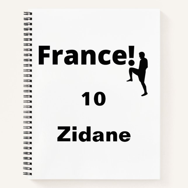 Cuaderno Fútbol Francia, personalizable (Anverso)