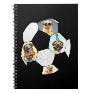 Cuaderno Fútbol Guay Perro Pug Life Pug Cumpleaños Cute Pug