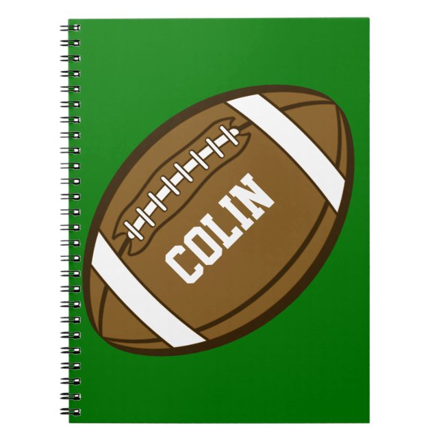 Cuaderno Fútbol personalizado para niños que aman el deport (Frente)