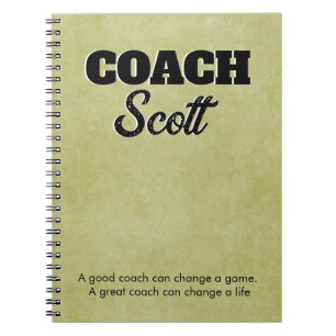 Cuaderno Futbolistas del Coach personalizado