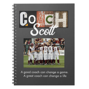 Cuaderno Futbolistas del Coach personalizado