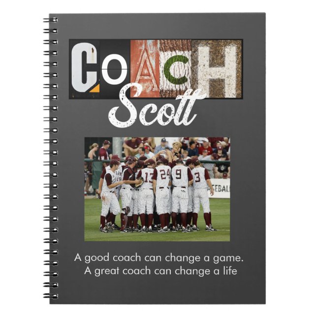 Cuaderno Futbolistas del Coach personalizado (Frente)