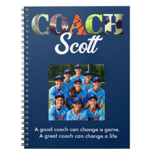 Cuaderno Futbolistas del Coach personalizado