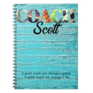 Cuaderno Futbolistas del Coach personalizado