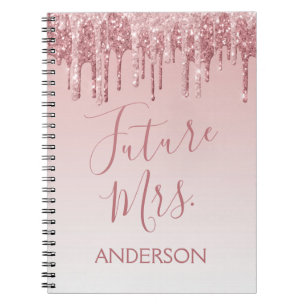 Cuaderno Futura Sra Rosa Gold Rubor Purpurina de espuma ros