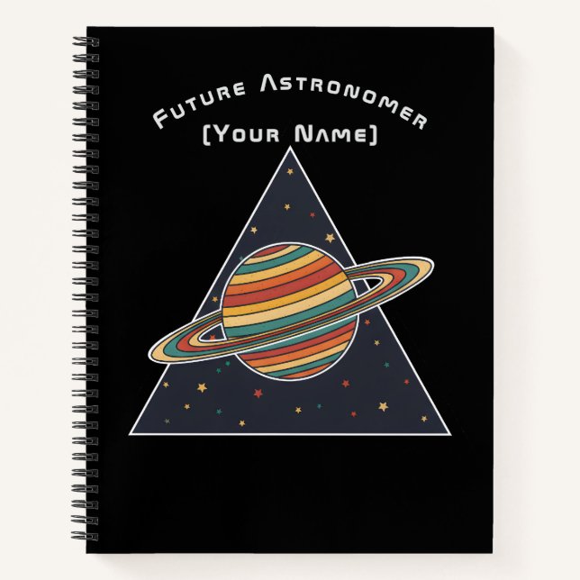 Cuaderno Future Astronomer Saturn - Personalized Notebook (Anverso)