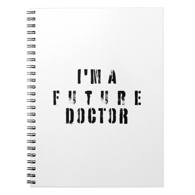 Cuaderno Future Doctor Grunge Typography Design (Frente)