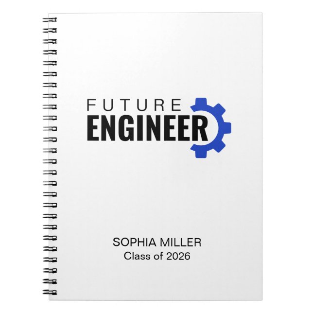Cuaderno Future Engineer Personalized Graduation (Frente)