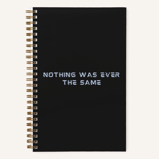 Cuaderno futurista en gris oscuro (Anverso)