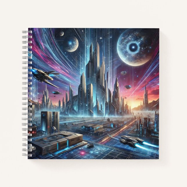 Cuaderno Futuristic City & Space Civilization (Anverso)