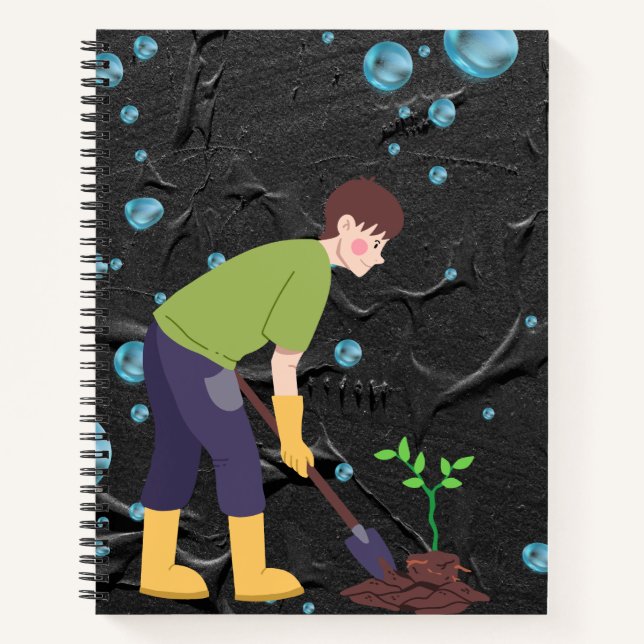Cuaderno Futuro en crecimiento: Los niños plantan un árbol (Anverso)