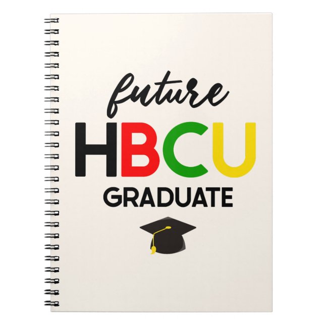 Cuaderno Futuro graduado universitario de HBCU (Frente)