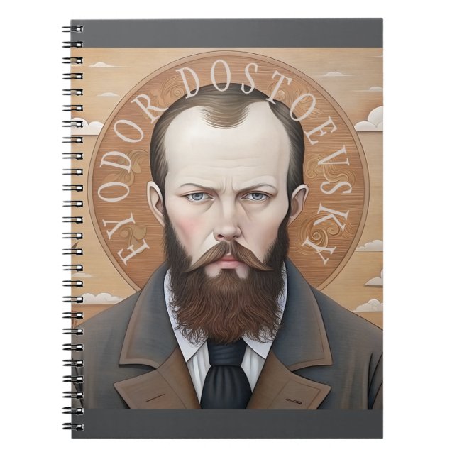 Cuaderno Fyodor Dostoevsky, retrato de Saint Dostoyevsky (Frente)