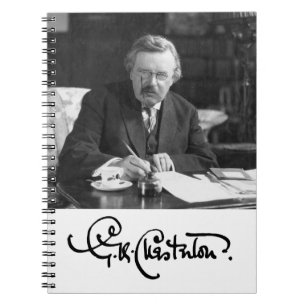 Cuaderno G. K. Chesterton en el trabajo