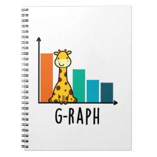 Cuaderno G-raph Funny Giraffe Graph Pun