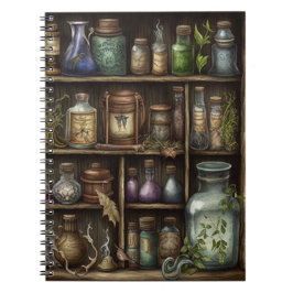 Cuaderno Gabinete de curiosidades bruja hierbas y ojos